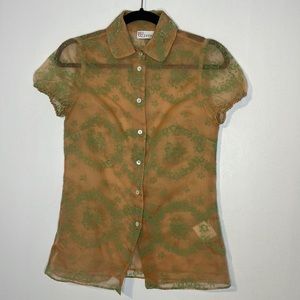 RED Valentino Designer Blouse 1930s style